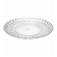 Prato 30cm Para Bolo Raso Cristal Ecológico Jenova